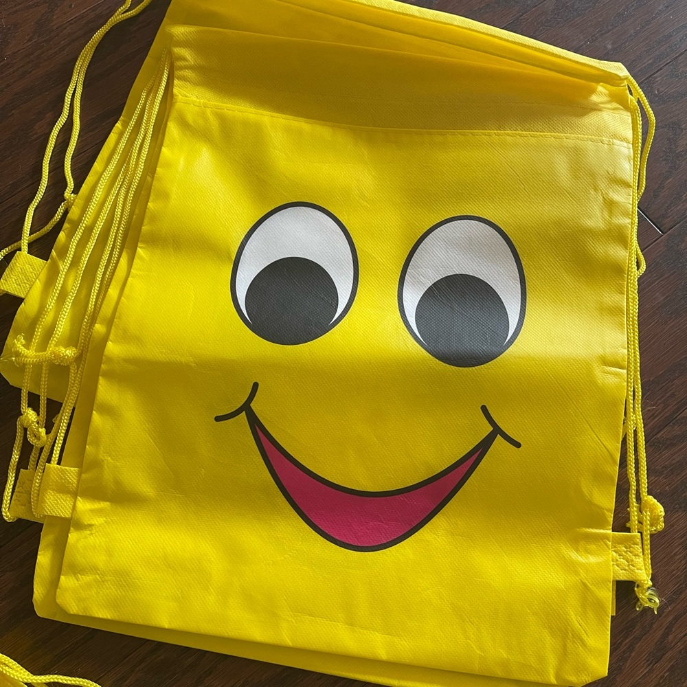 Emoji Drawstring Backpacks - Picture 2 of 4